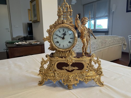 Orologio tavolo dorato - orologio, da