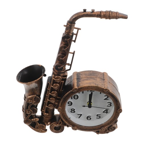 Vintage saxophone alarm - alarm, clock