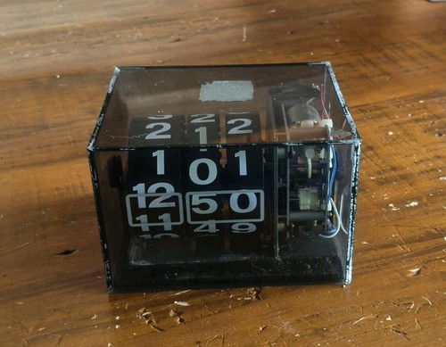 Vintage flip clock orologio - flip,